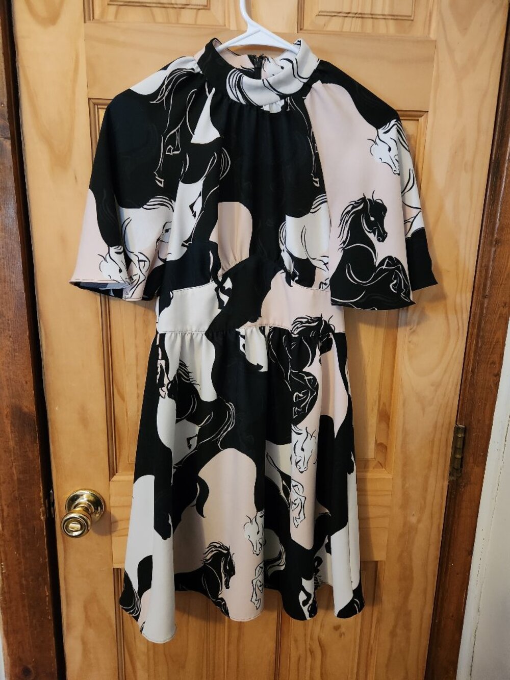 Kate Spade " Wild Ones " Stallions crepe dress